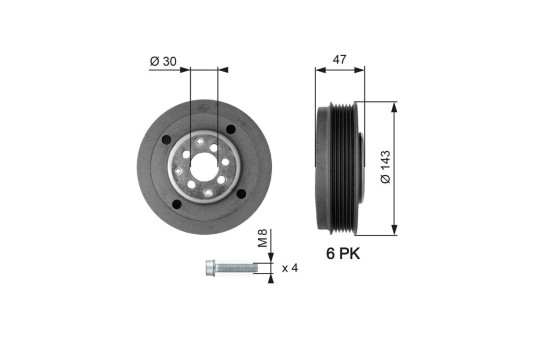 Belt Pulley, crankshaft DriveAlign®