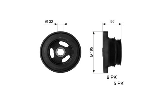 Belt Pulley, crankshaft DriveAlign®