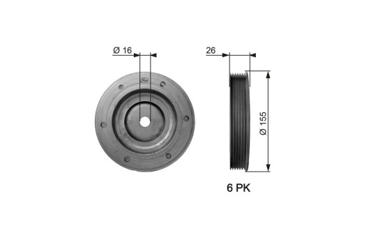 Belt Pulley, crankshaft DriveAlign®