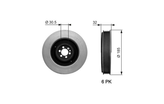 Belt Pulley, crankshaft DriveAlign®