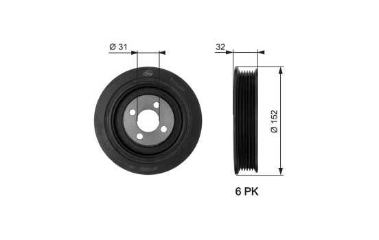 Belt Pulley, crankshaft DriveAlign®