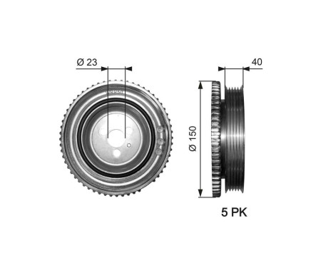 Belt Pulley, crankshaft DriveAlign®