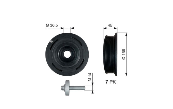 Belt Pulley, crankshaft DriveAlign®