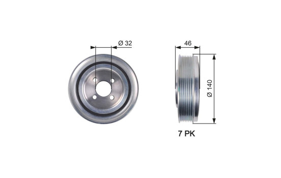 Belt Pulley, crankshaft DriveAlign®