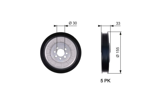 Belt Pulley, crankshaft DriveAlign®