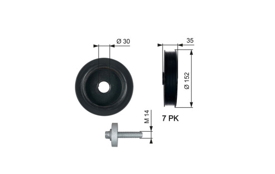 Belt Pulley, crankshaft DriveAlign®