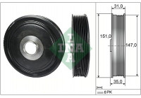 Belt Pulley, crankshaft