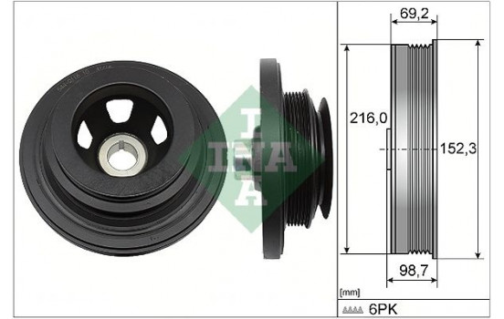 Belt Pulley, crankshaft