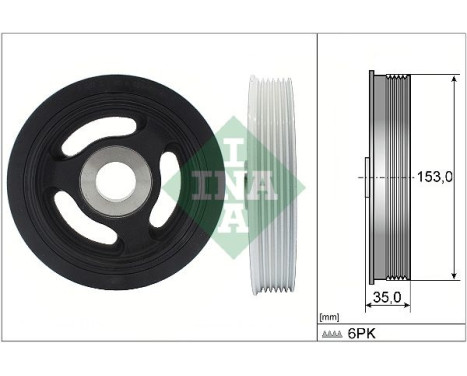 Belt Pulley, crankshaft