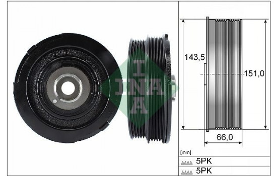 Belt Pulley, crankshaft