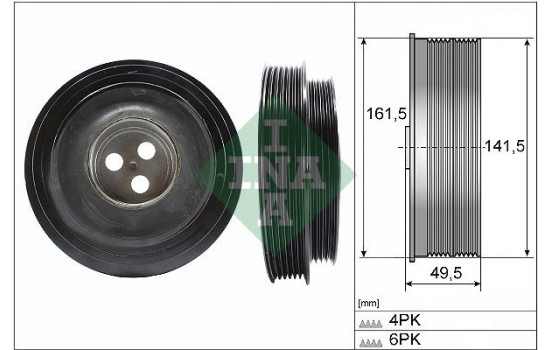 Belt Pulley, crankshaft