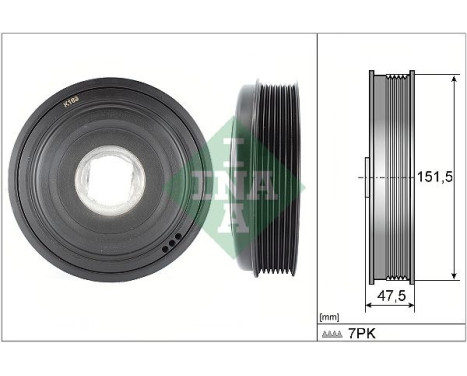 Belt Pulley, crankshaft