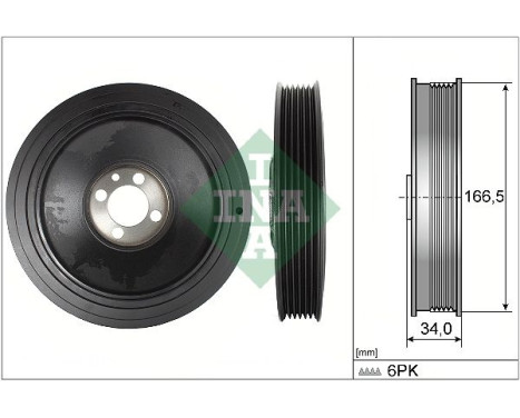 Belt pulley, crankshaft