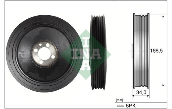 Belt pulley, crankshaft