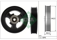 Belt pulley, crankshaft