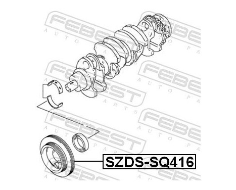 Belt Pulley, crankshaft, Image 2