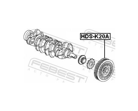 Belt Pulley, crankshaft, Image 2