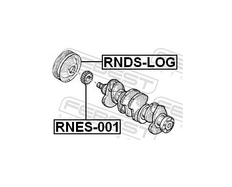 Belt Pulley, crankshaft, Image 2