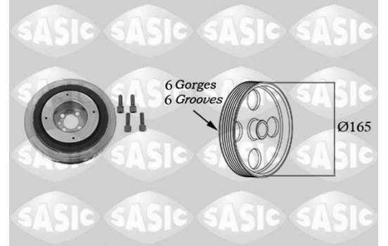 Belt pulley, crankshaft