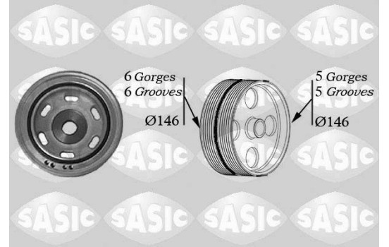 Belt pulley, crankshaft