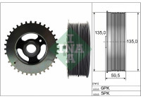 Belt pulley, crankshaft