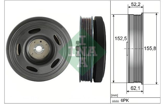 Belt pulley, crankshaft