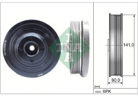 Belt pulley, crankshaft