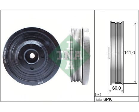 Belt pulley, crankshaft