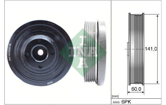 Belt pulley, crankshaft