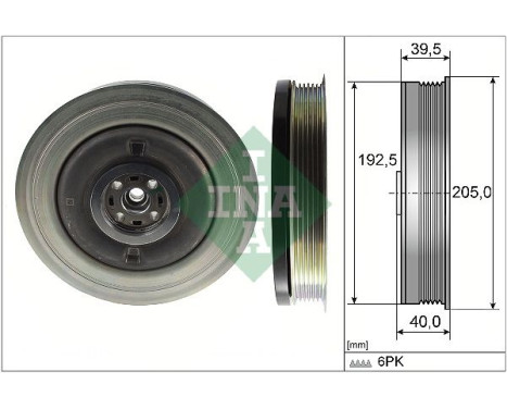 Belt pulley, crankshaft