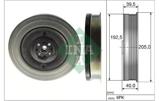 Belt pulley, crankshaft