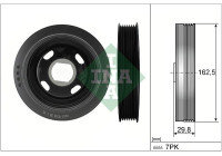 Belt pulley, crankshaft