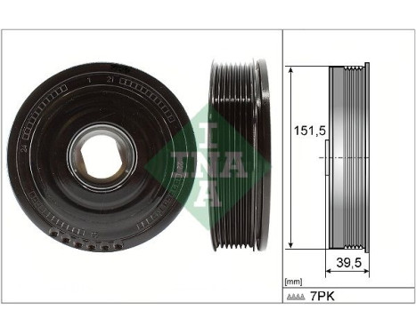Belt pulley, crankshaft