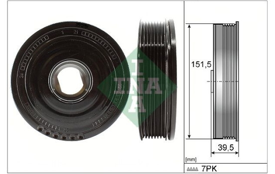 Belt pulley, crankshaft