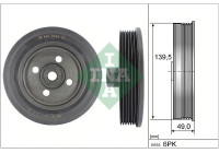 Belt pulley, crankshaft