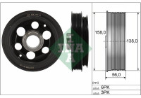 Belt pulley, crankshaft