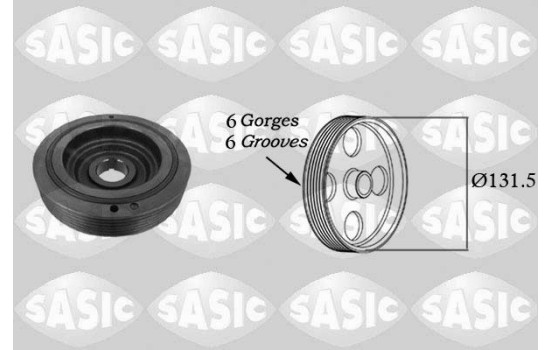 Belt pulley, crankshaft
