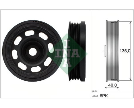 Belt pulley, crankshaft