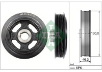 Belt pulley, crankshaft