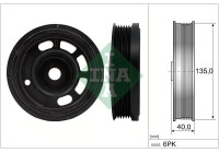 Belt pulley, crankshaft