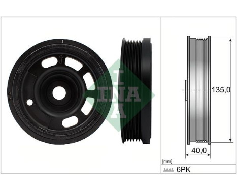 Belt pulley, crankshaft