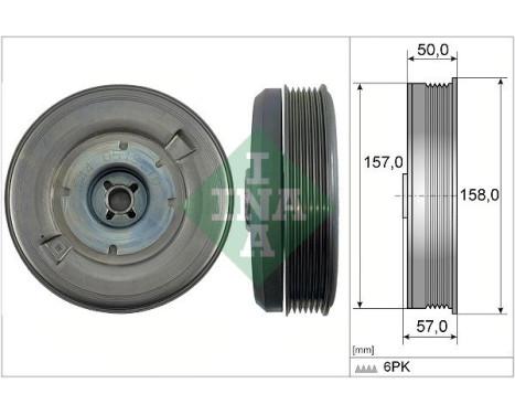 Belt pulley, crankshaft