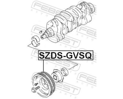 Belt Pulley, crankshaft, Image 2