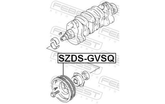 Belt Pulley, crankshaft, Image 2