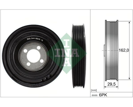 Belt Pulley, crankshaft