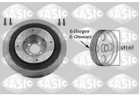 Belt pulley, crankshaft