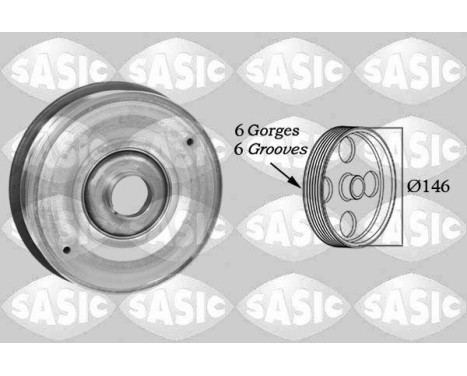 Belt Pulley, crankshaft, Image 2