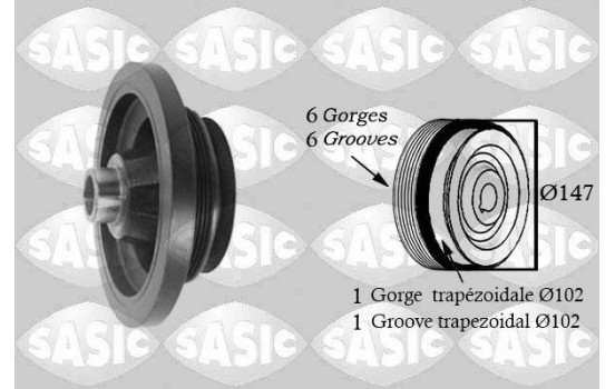 Belt Pulley, crankshaft