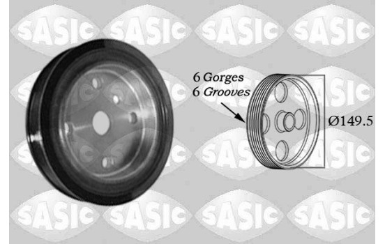 Belt Pulley, crankshaft
