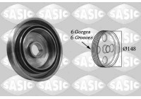 Belt pulley, crankshaft